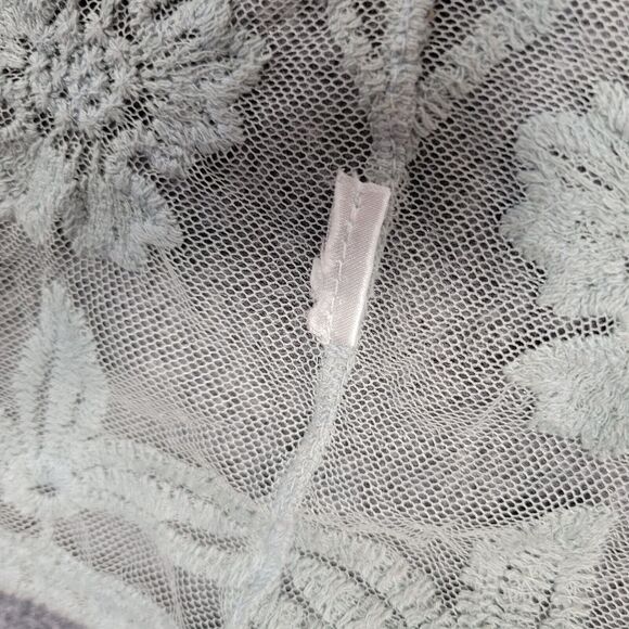 POLAGRAM Green Sheer Lace Kimono Fairy Romantic Feminine Dainty Flowy ONE SIZE - Picture 6 of 9